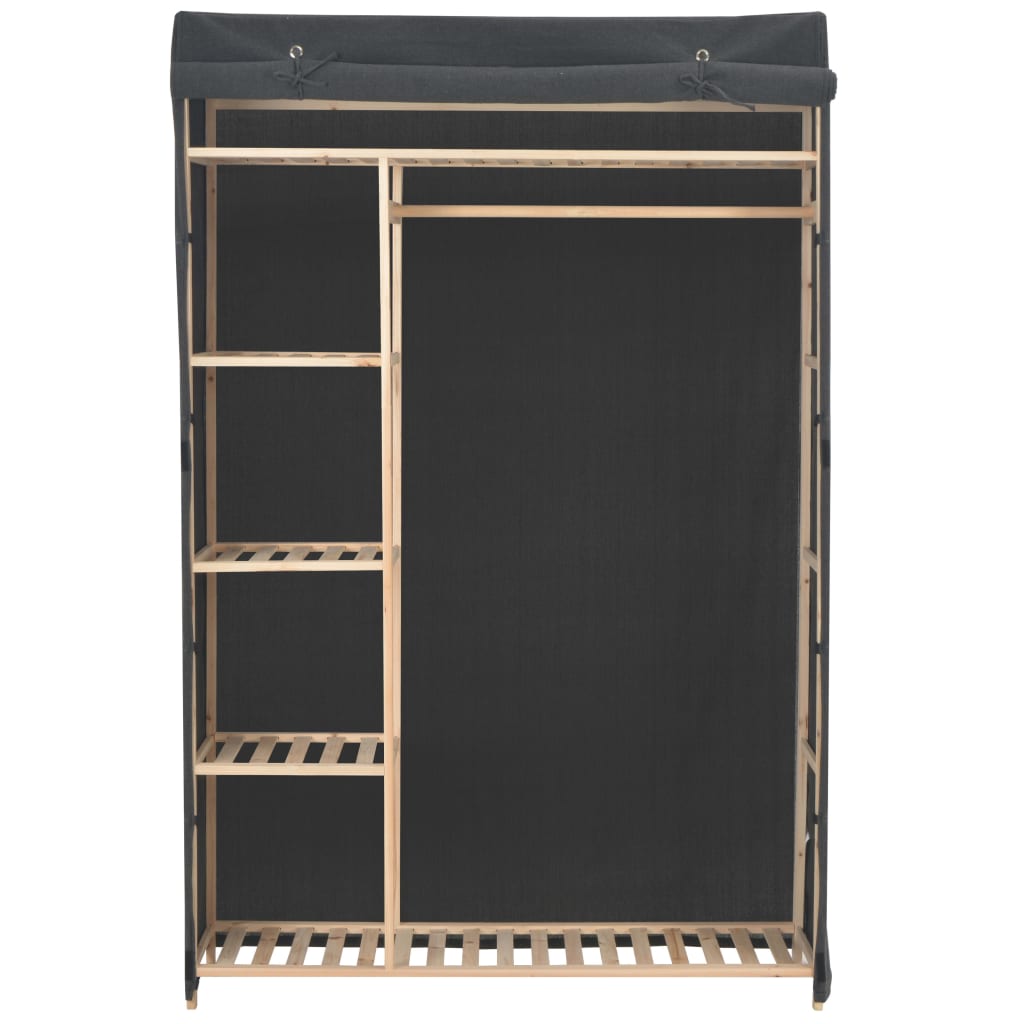 Armoire grise 110 x 40 x 170 cm en tissu