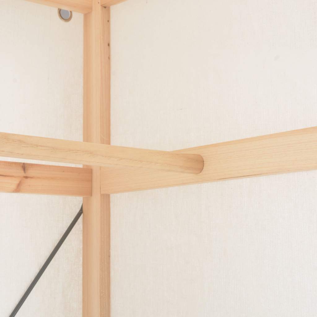 Kleiderschrank Weiß 79 x 40 x 170 cm Stoff