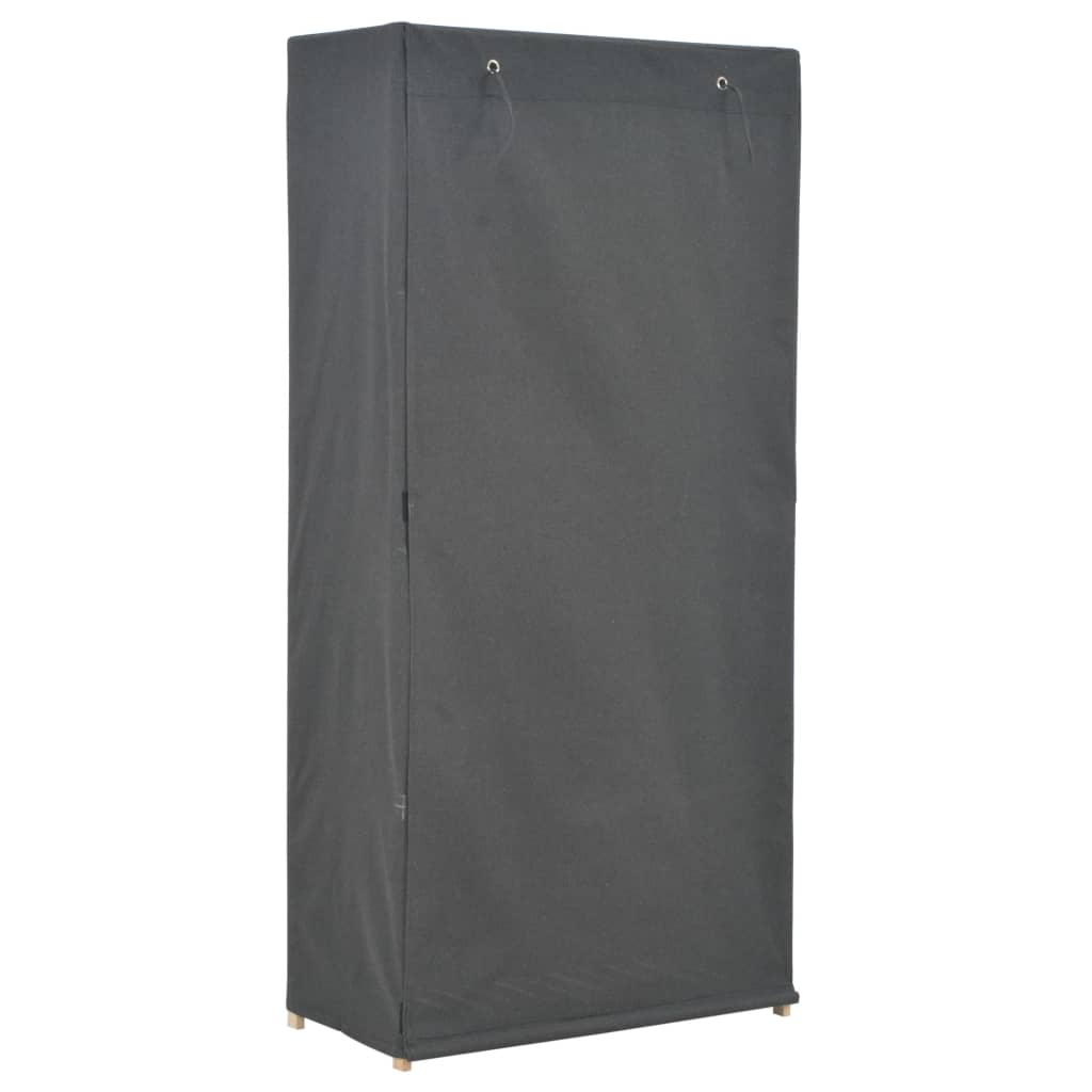 Armoire grise 79 x 40 x 170 cm en tissu