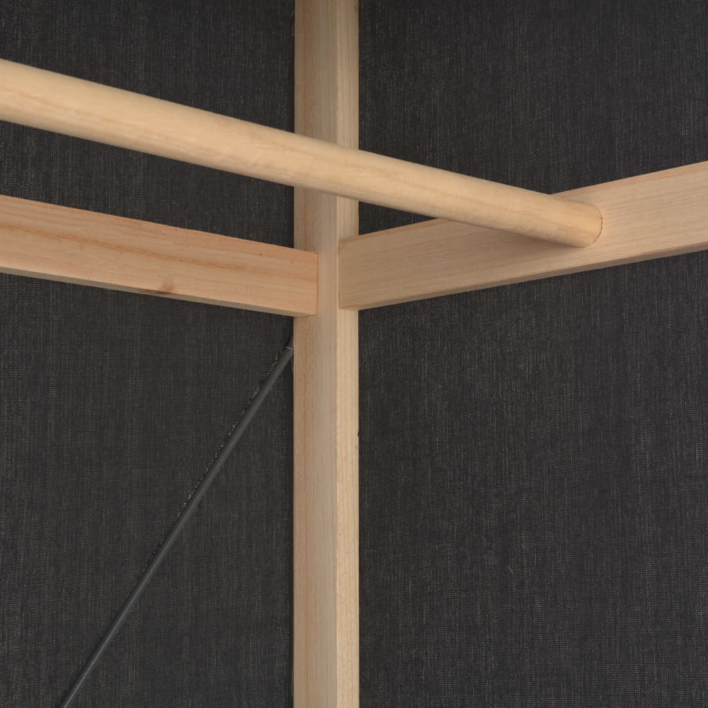 Armoire grise 79 x 40 x 170 cm en tissu