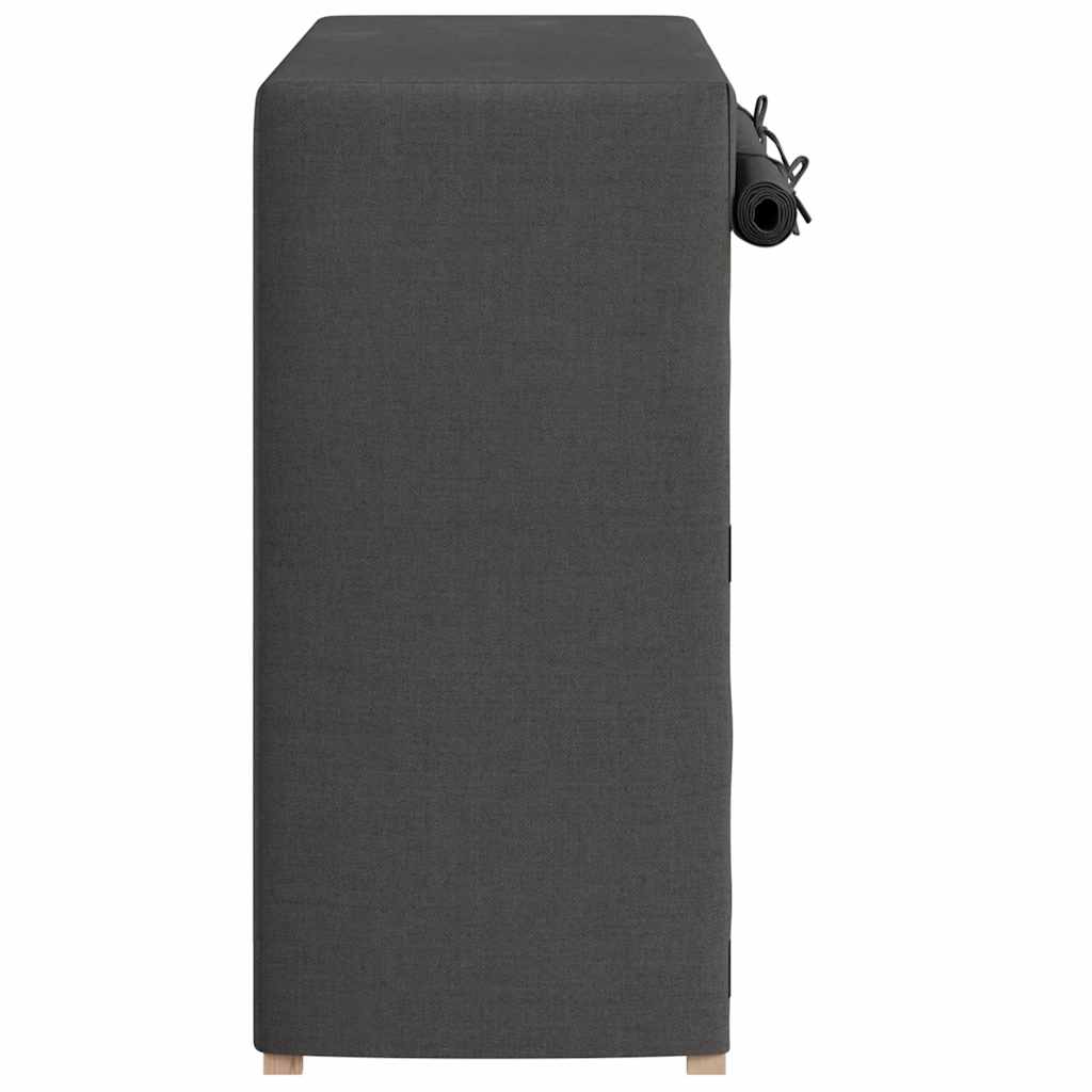 Schuhschrank mit Abdeckung Grau 79 x 40 x 80 cm Stoff