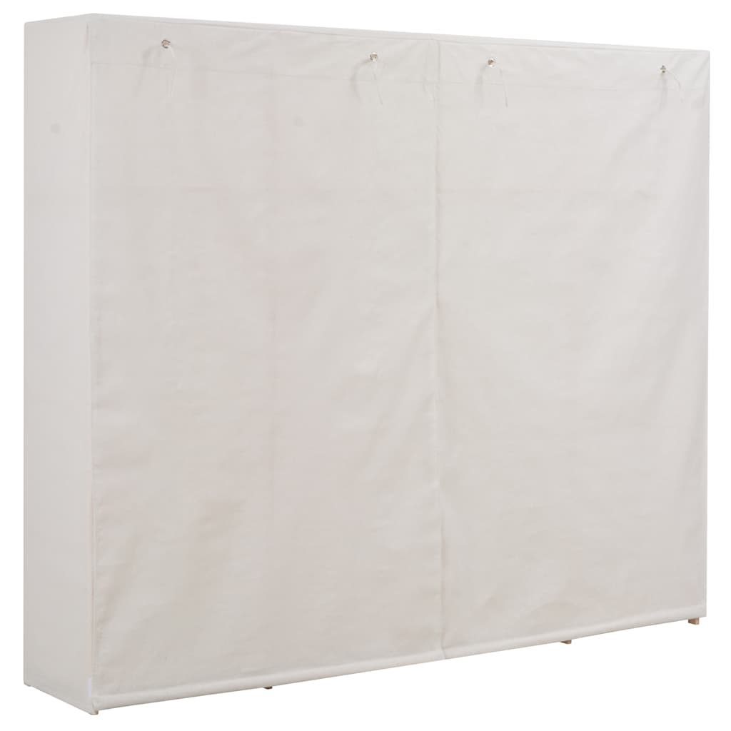 Kleiderschrank Weiß 200 x 40 x 170 cm Stoff