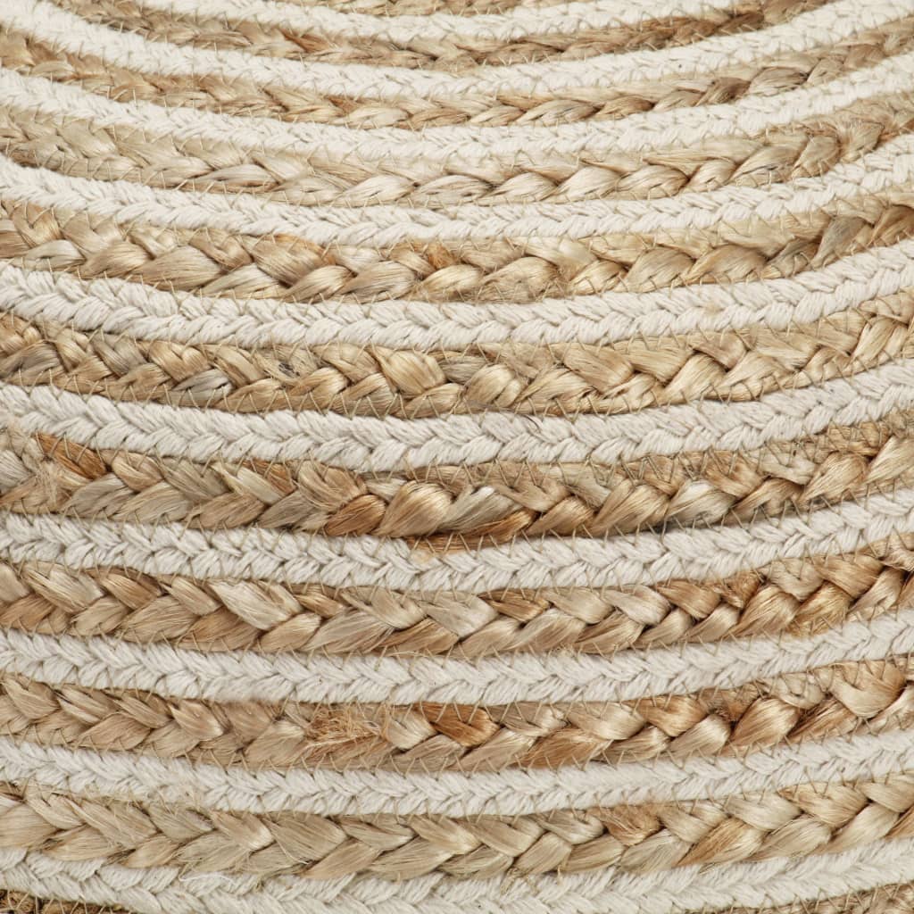 Handgefertigter Sitzpuff 40 x 45 cm Jute