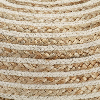 Handgefertigter Sitzpuff 40 x 45 cm Jute