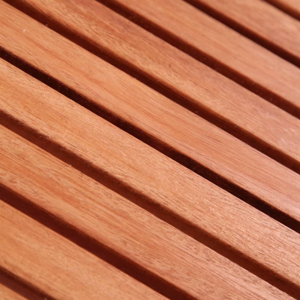 4 pièces. Groupe de repas de jardin pour enfants en bois d'eucalyptus massif