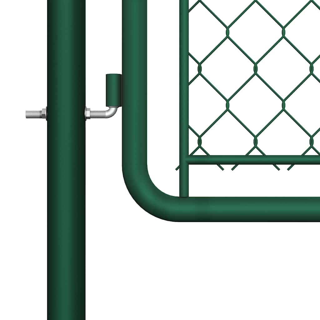 Gartentor aus Stahl 400 x 125 cm Grün