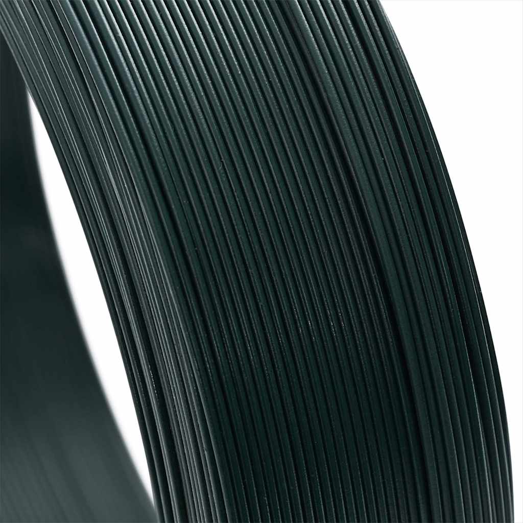 Zaun-Bindedraht 250 m 0,9/1,4 mm Stahl Schwarzgrün