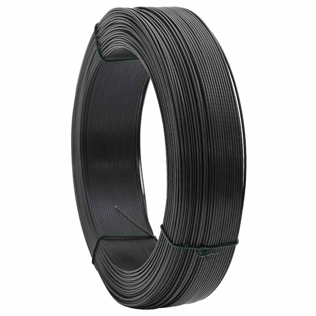 Zaun-Bindedraht 250 m 1,6/2,5 mm Stahl Anthrazit