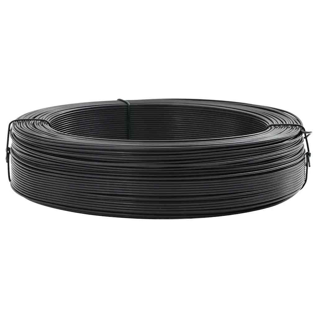 Zaun-Bindedraht 250 m 1,6/2,5 mm Stahl Anthrazit