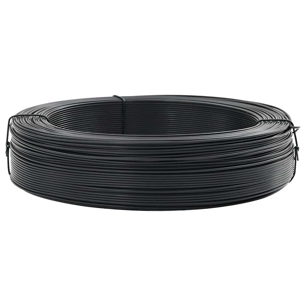 Zaun-Bindedraht 250 m 2,3/3,8 mm Stahl Anthrazit