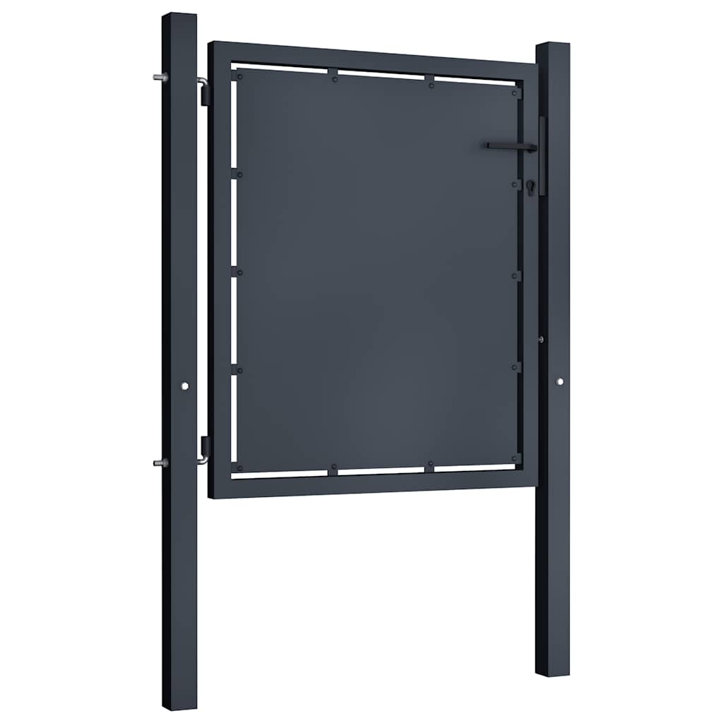 Gartentor aus Stahl 100 x 100 cm Anthrazit