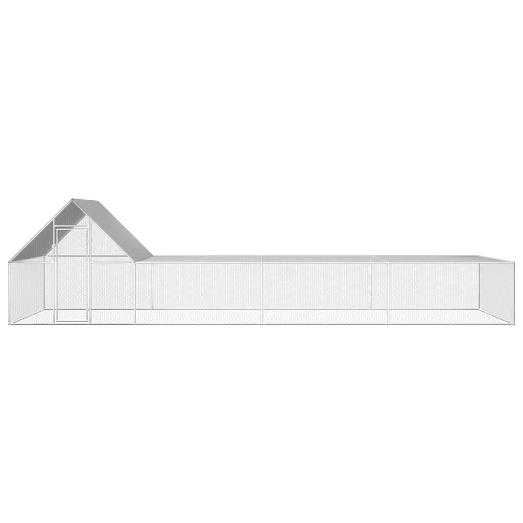 Hühnerstall 8x2x2 m Verzinkter Stahl