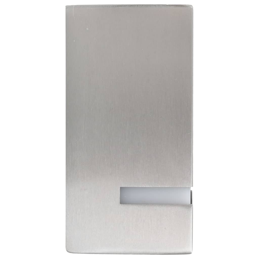 Appliques d'extérieur 2 pcs 35 W Argent Rectangulaire