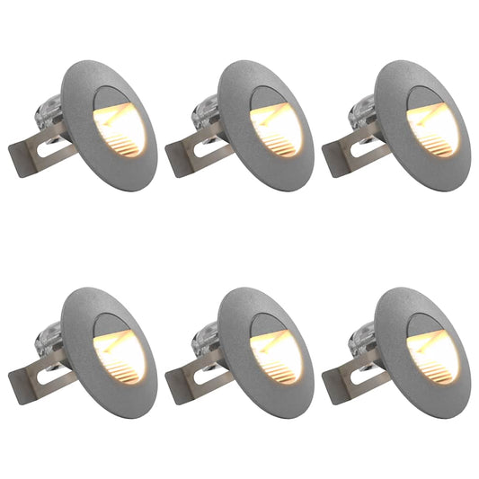 Außenwandleuchten 6 Stk. LED 5 W Silbern Rund