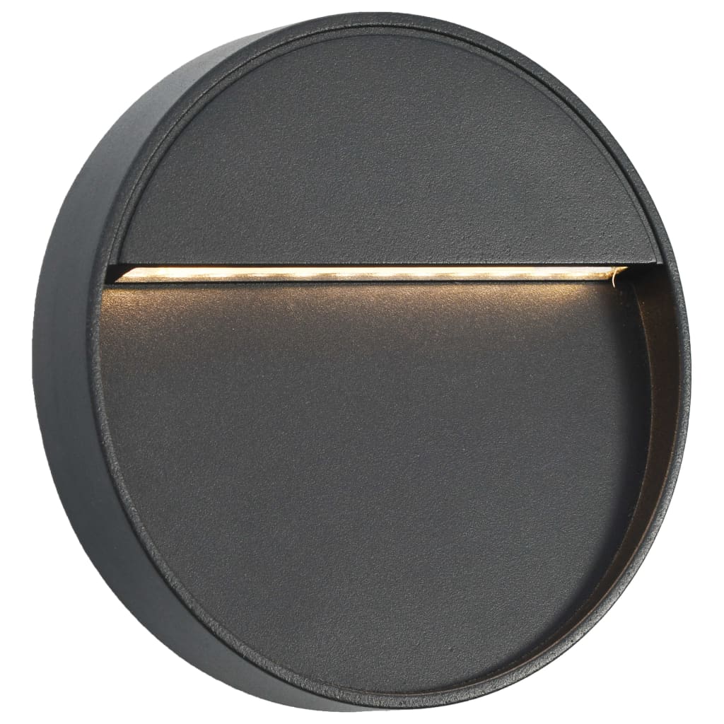 Outdoor wall lights 2 pcs. LED 3W Black Round