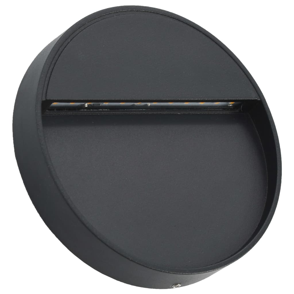 Outdoor wall lights 2 pcs. LED 3W Black Round