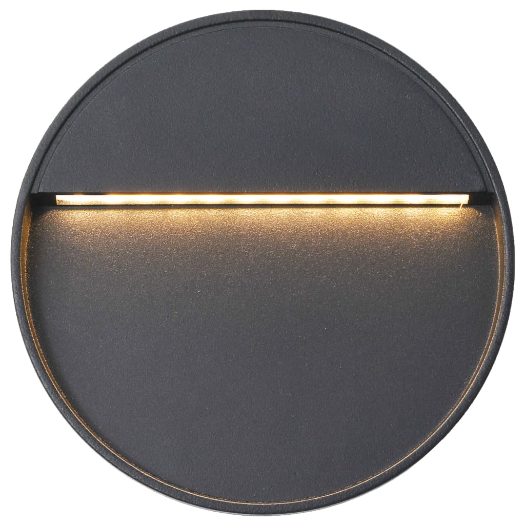 Outdoor wall lights 2 pcs. LED 3W Black Round