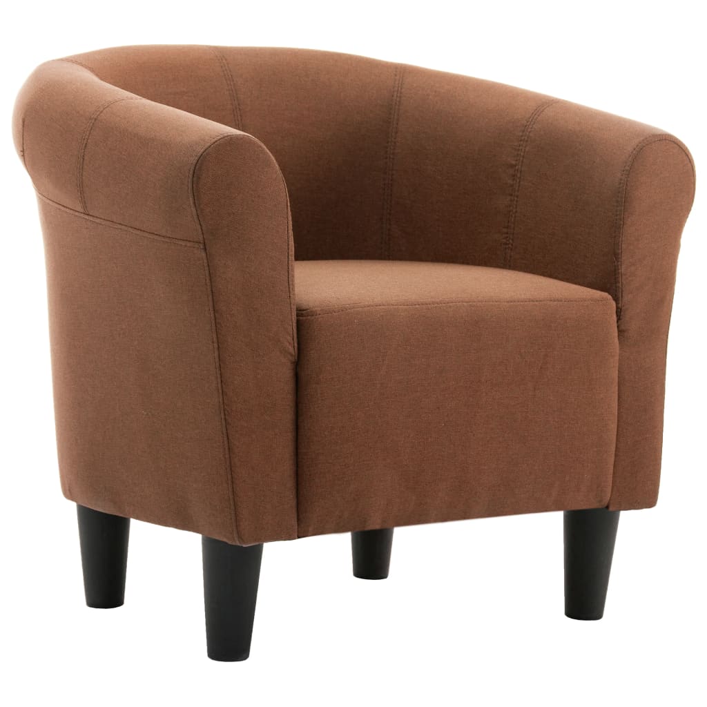 Sessel Braun Stoff