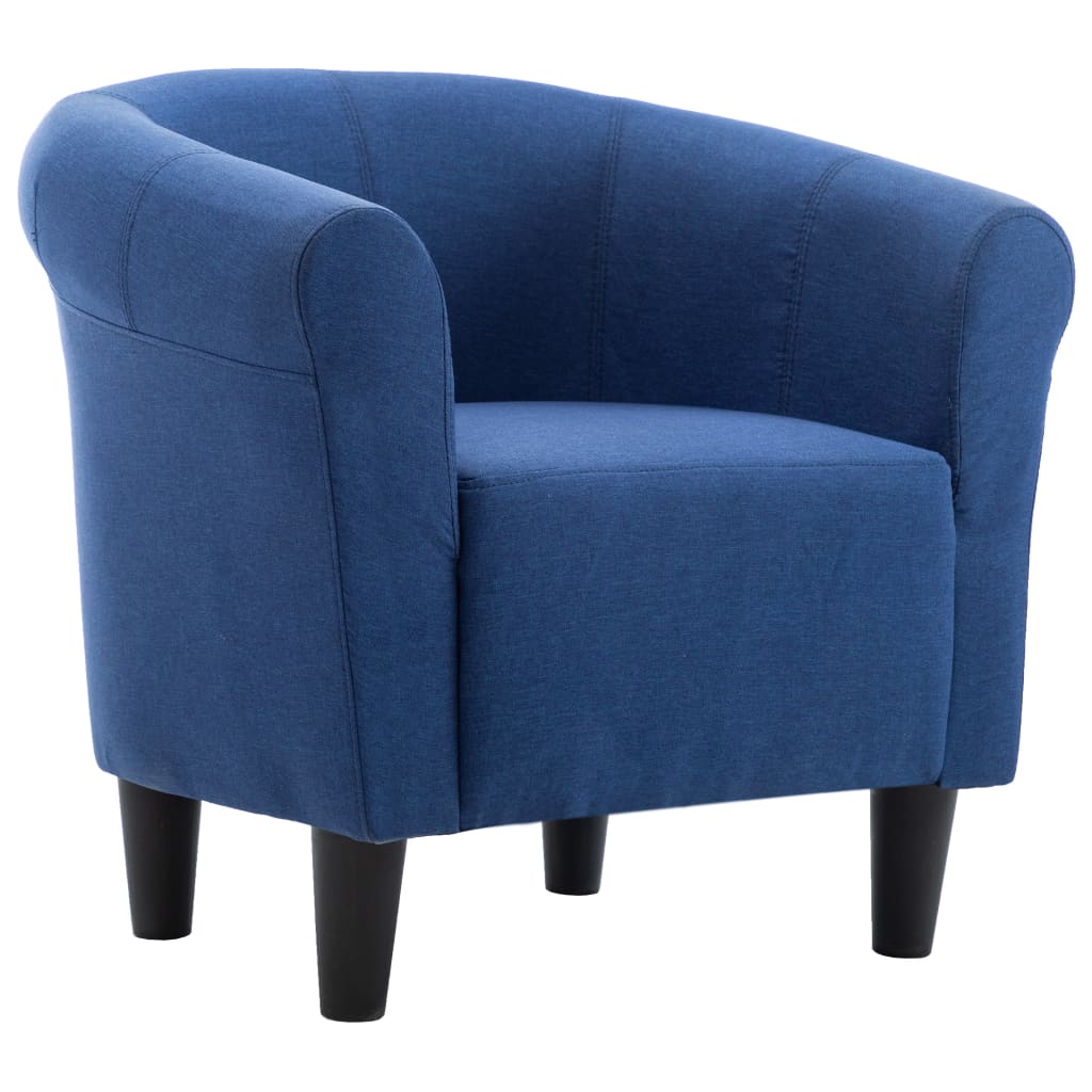 Sessel Blau Stoff