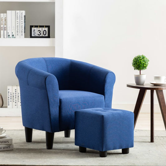 Sessel Blau Stoff