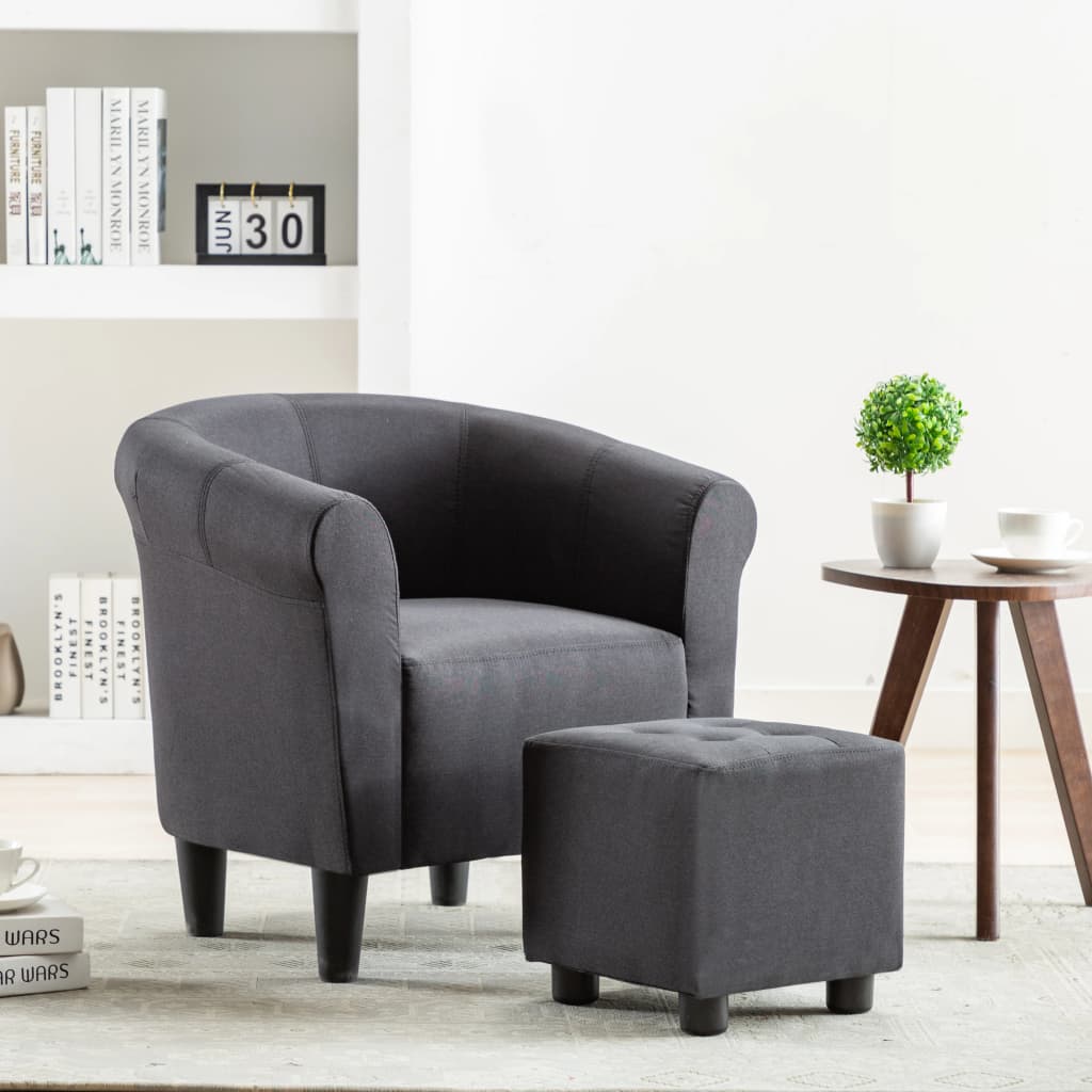Sessel Schwarz Stoff