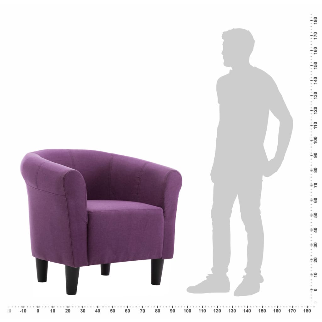 Sessel Lila Stoff