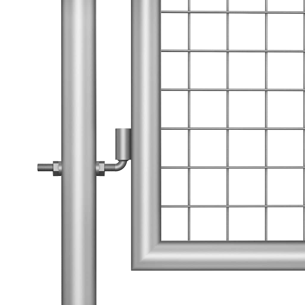Gartentor verzinkter Stahl 105x150 cm Silber