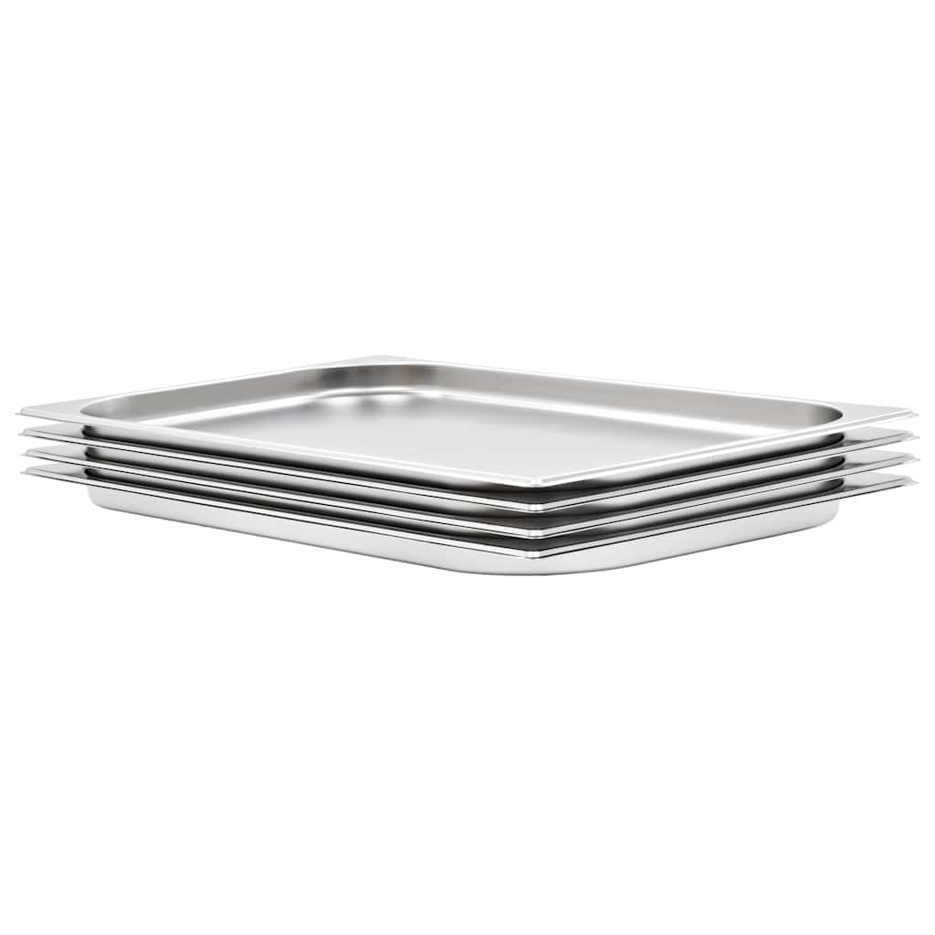 Gastronormbehälter 4 Stk. GN 1/1 20 mm Edelstahl