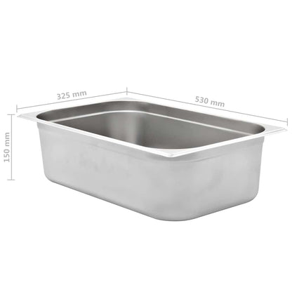 Gastronormbehälter 2 Stk. GN 1/1 150 mm Edelstahl