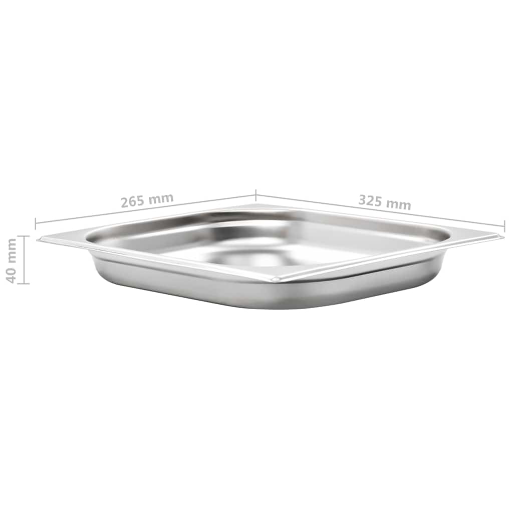 Gastronormbehälter 8 Stk. GN 1/2 40 mm Edelstahl