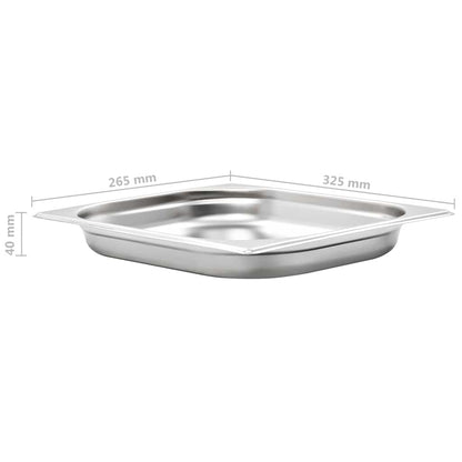 Gastronormbehälter 8 Stk. GN 1/2 40 mm Edelstahl