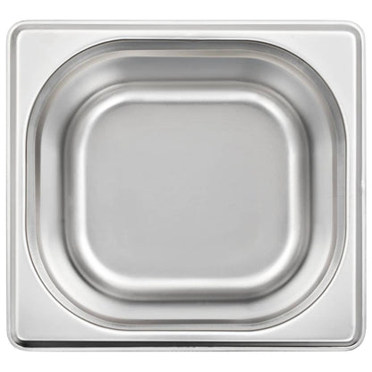 Gastronormbehälter 12 Stk. GN 1/6 100 mm Edelstahl