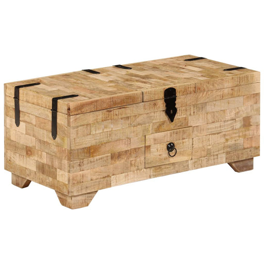 Table basse en bois de manguier massif 80x40x35 cm