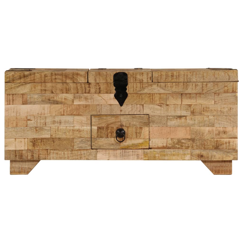 Table basse en bois de manguier massif 80x40x35 cm