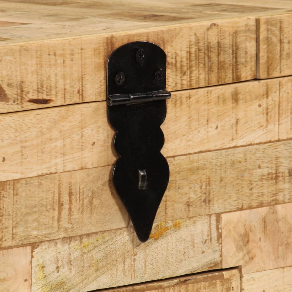 Table basse en bois de manguier massif 80x40x35 cm