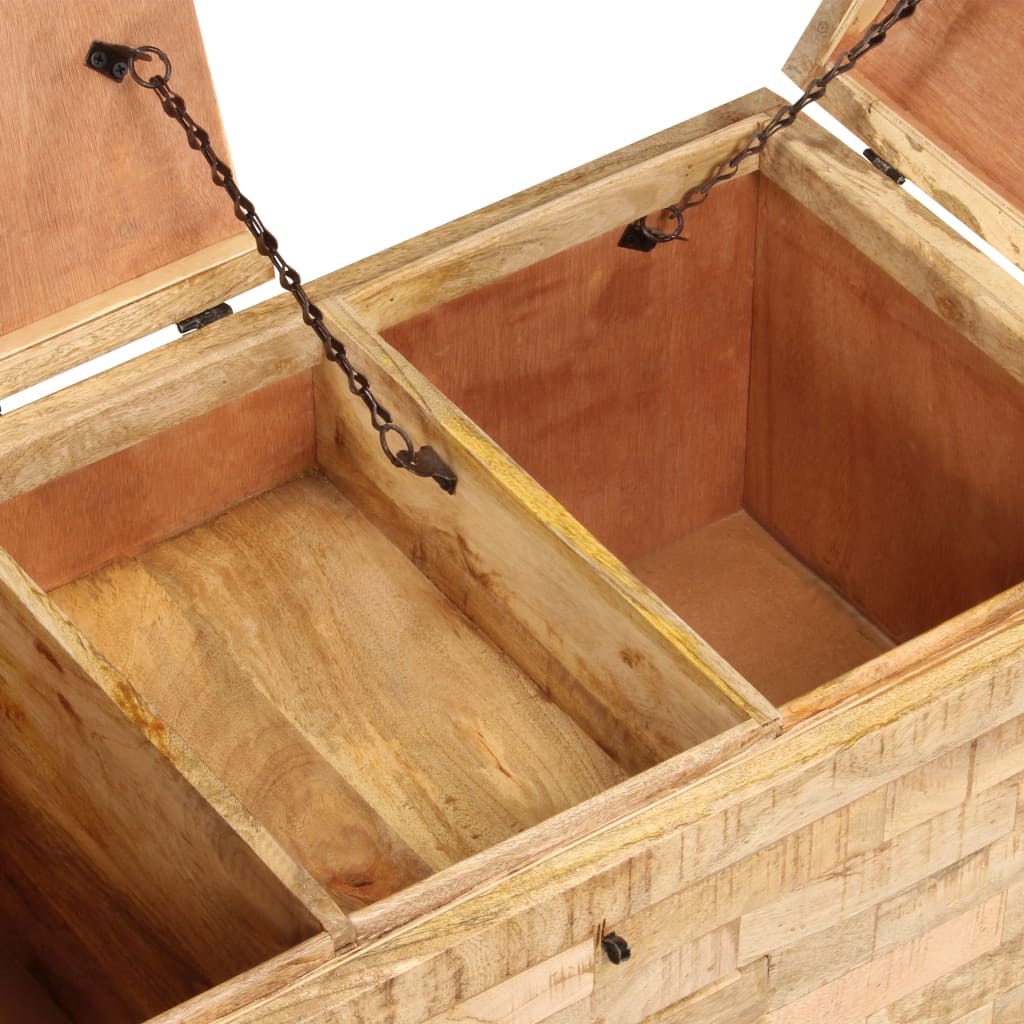 Table basse en bois de manguier massif 80x40x35 cm
