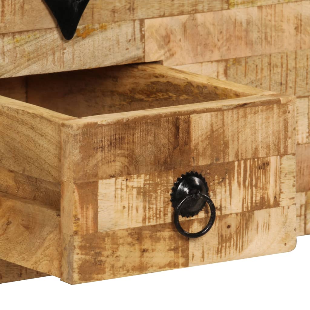 Table basse en bois de manguier massif 80x40x35 cm
