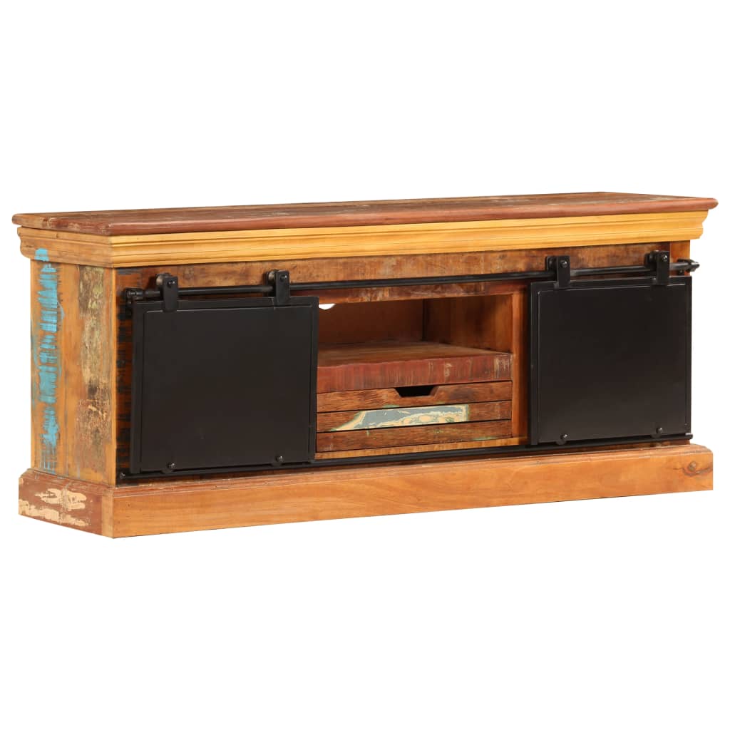 TV-Schrank 110x30x45 cm Altholz Massiv