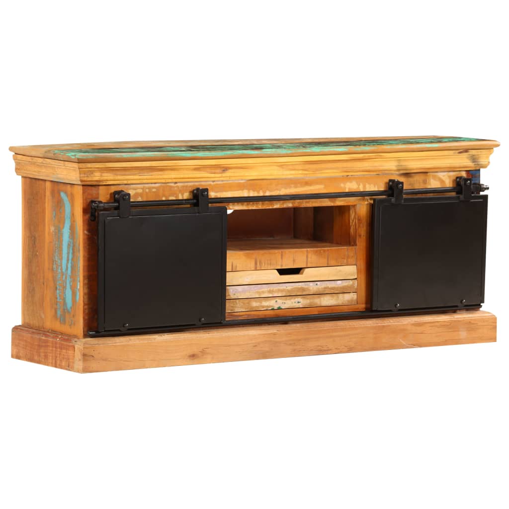 TV-Schrank 110x30x45 cm Altholz Massiv