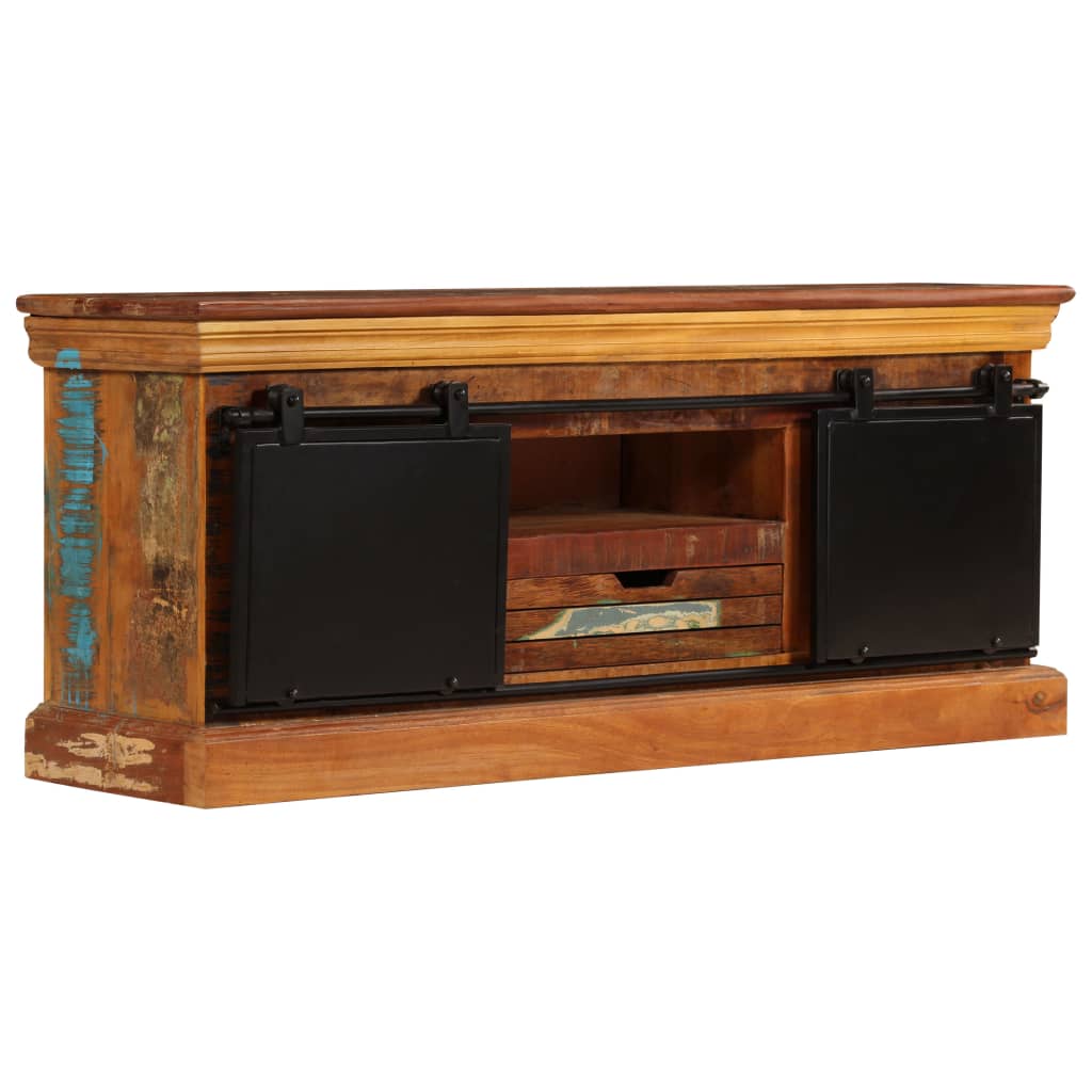 TV-Schrank 110x30x45 cm Altholz Massiv
