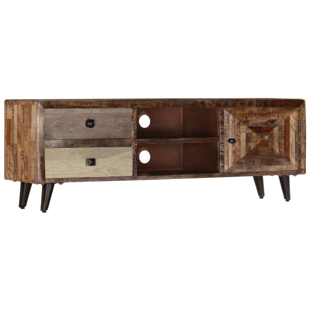 TV-Schrank 118x30x40 cm Massivholz Mango