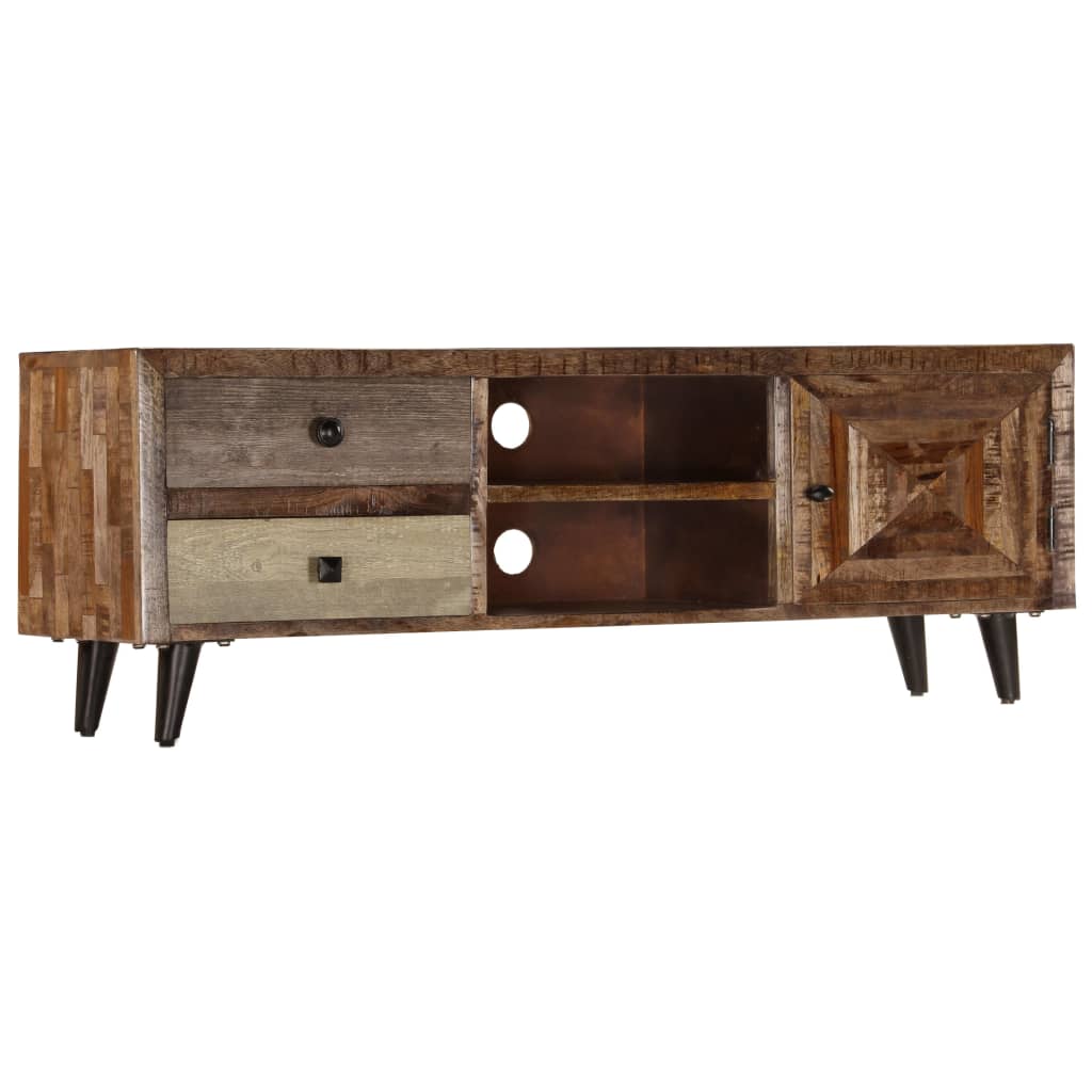 TV-Schrank 118x30x40 cm Massivholz Mango