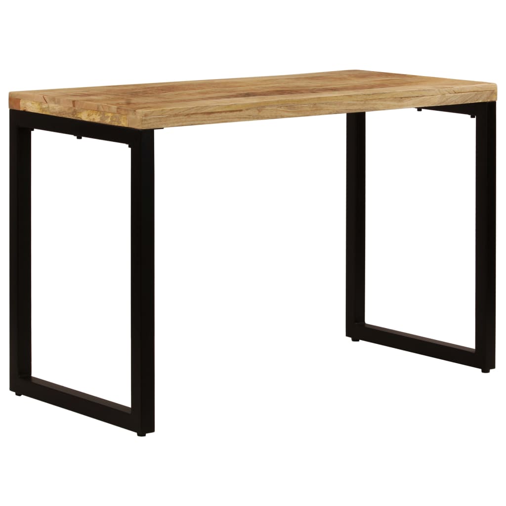 Esstisch 115x55x76 cm Massivholz Mango und Stahl