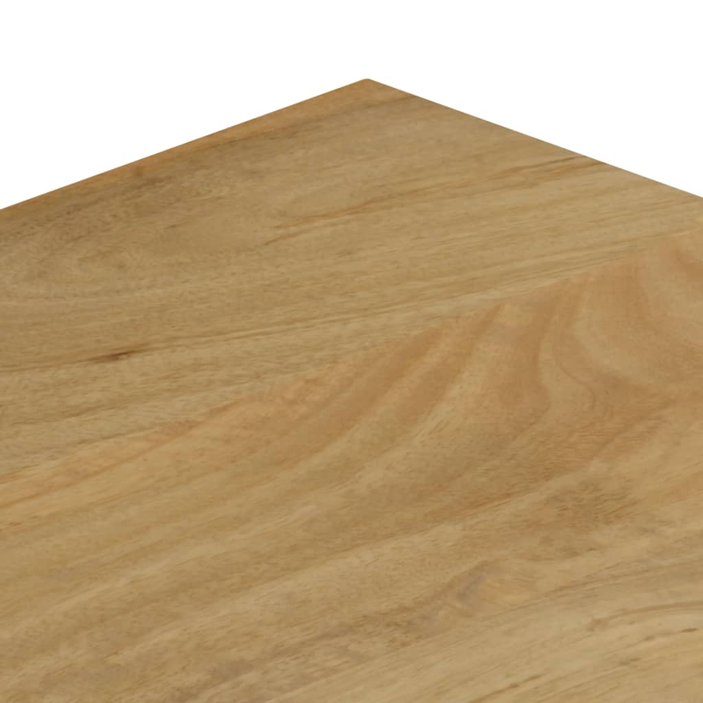 Coffee table 100x50x35 cm solid mango wood and steel