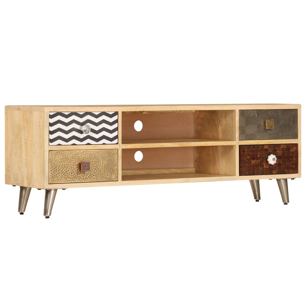TV-Schrank 120x30x40 cm Massivholz Mango