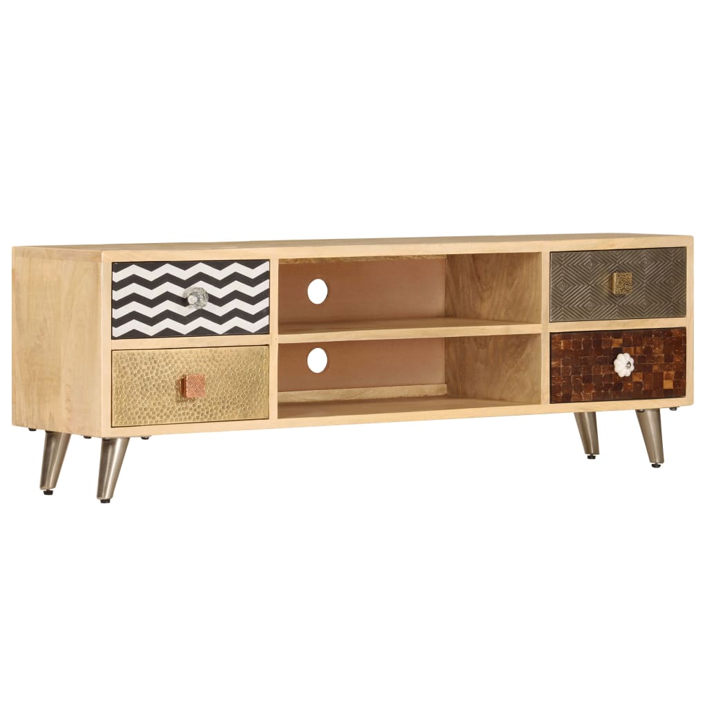 TV-Schrank 120x30x40 cm Massivholz Mango