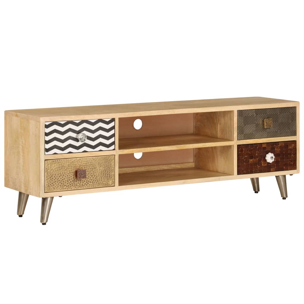 TV-Schrank 120x30x40 cm Massivholz Mango