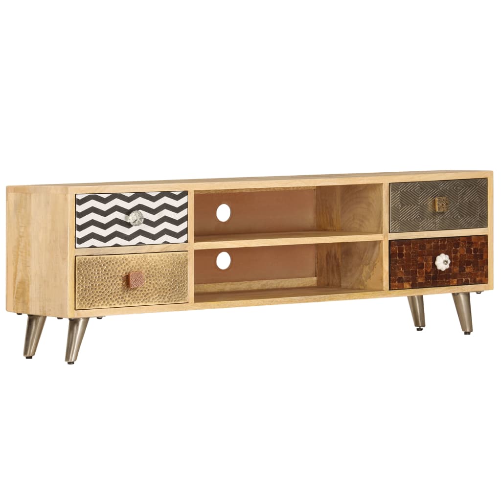 TV-Schrank 120x30x40 cm Massivholz Mango