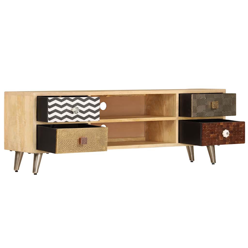TV-Schrank 120x30x40 cm Massivholz Mango