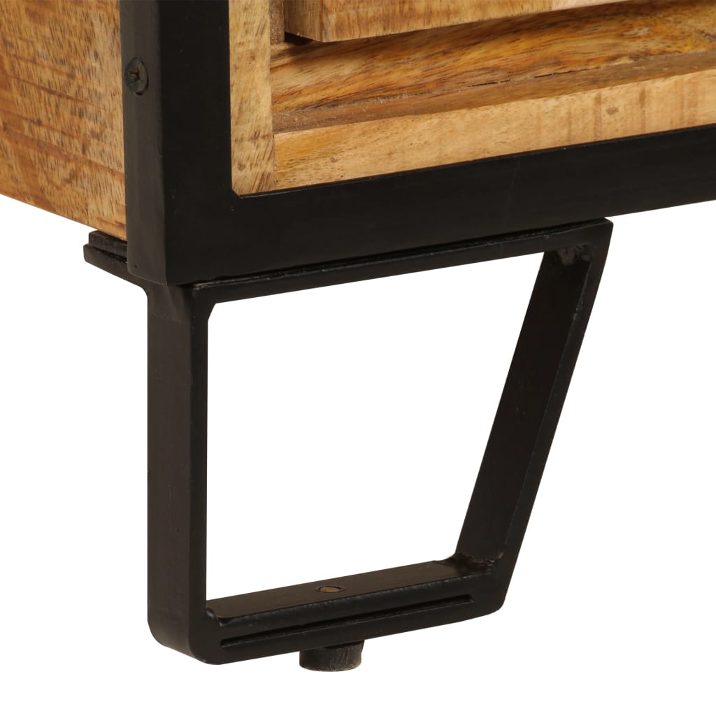 Meuble TV avec tiroirs 120x30x40 cm en bois de manguier massif